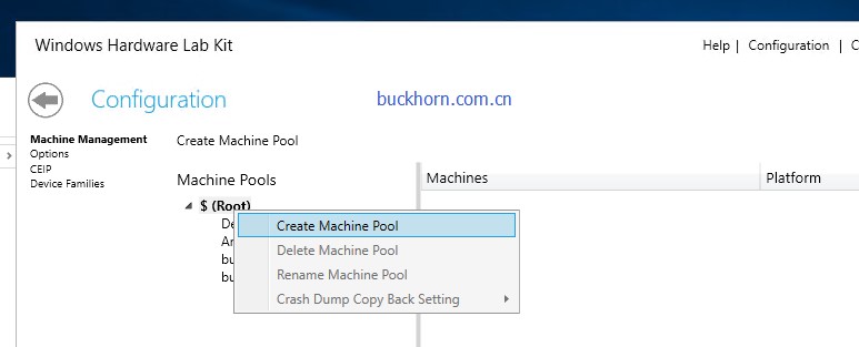 create machine pool